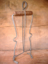 Load image into Gallery viewer, Antique Canning Jar Lifter with Wooden Handle. Wire and Wood. Great for party, wedding place markers, photo holders, table number holder.
