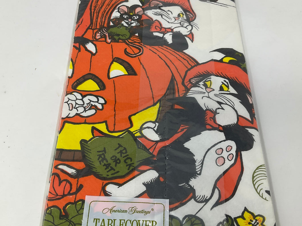 American Greetings 1979 Halloween Paper Tablecloth Table Cover 54