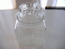 Load image into Gallery viewer, Antique Dakota Counter Jar Apothecary Candy Glass Storage Jar Ground Lid Neck 5&quot;
