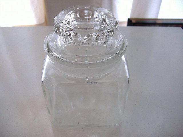 Antique Dakota Counter Jar Apothecary Candy Glass Storage Jar Ground Lid Neck 5