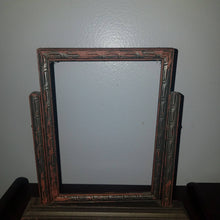 Load image into Gallery viewer, Antique Art Deco Tilt Picture Frame. 8.5 x 8.5 Swivel Photo Frame. Shabby Table Number Sign Holder.
