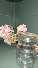 Load image into Gallery viewer, Antique Double Safety Canning Jar. Clear. Bail Closure. Pint Jar. 5 inches tall. Farmhouse Canning Jar.
