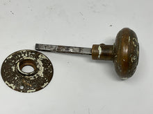 Load image into Gallery viewer, Antique Bronze Ornate Eastlake Doorknob and Spindle with Rosette
