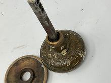 Load image into Gallery viewer, Antique Bronze Ornate Eastlake Doorknob and Spindle with Rosette
